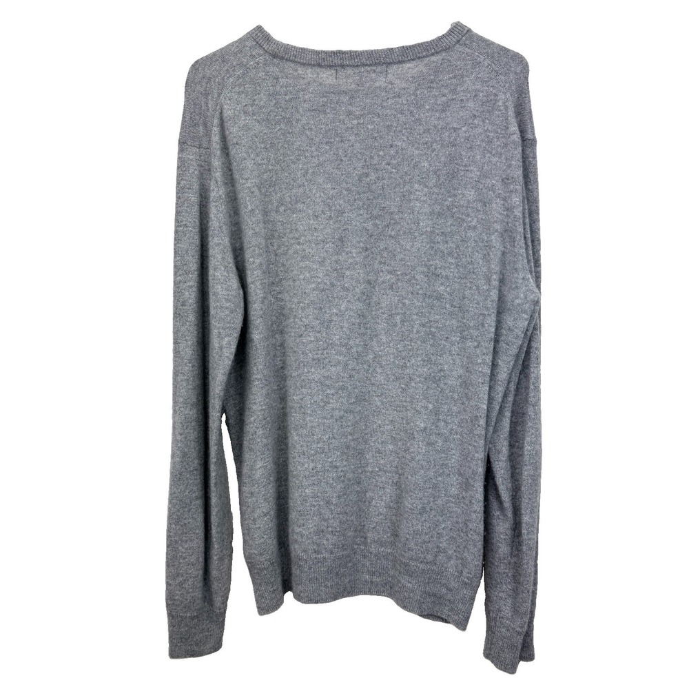 Quince Gray Mongolian Cashmere Crewneck Pullover Sweater Minimalist LARGE - Picture 9 of 13